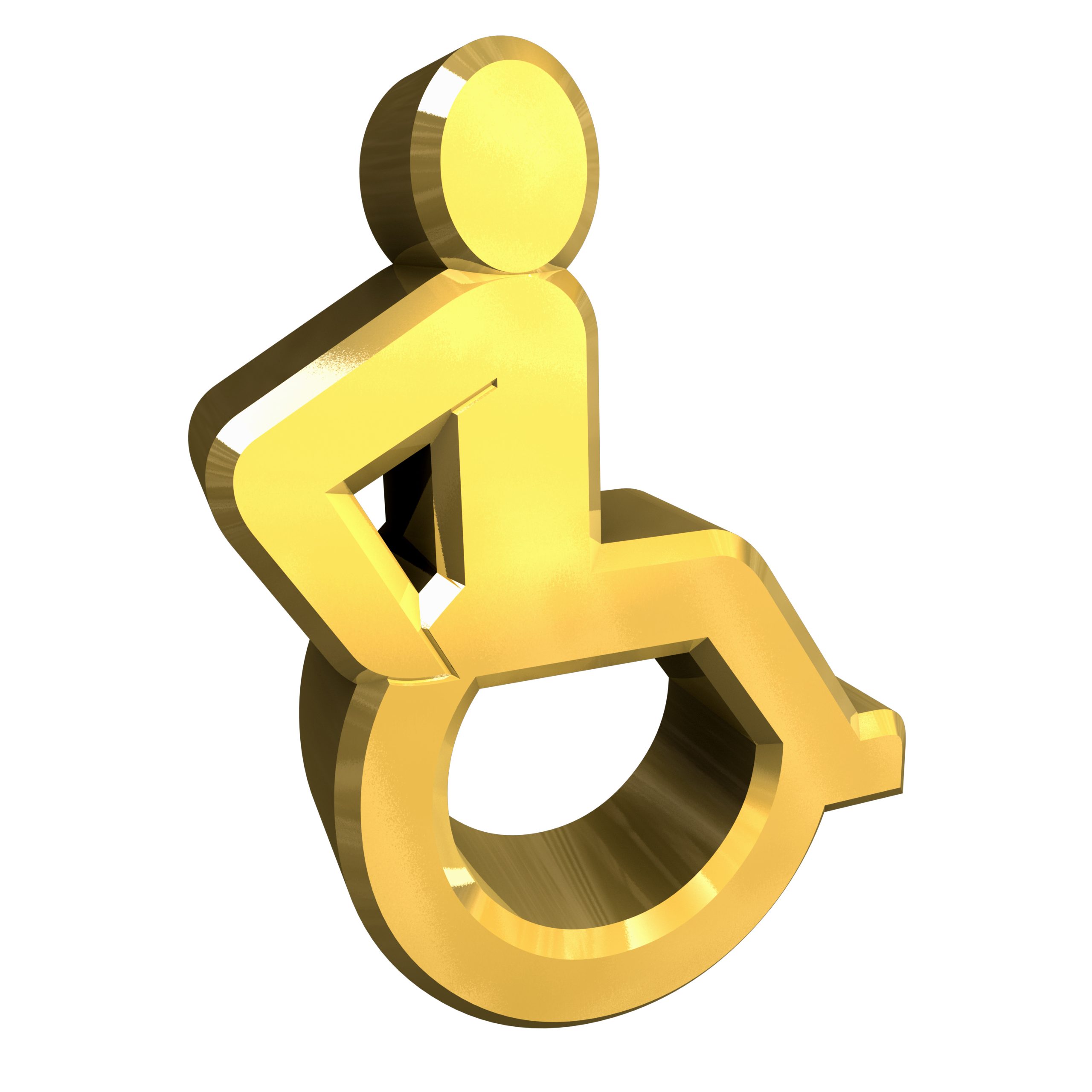 Universal,Wheelchair,Symbol,In,Gold,(3d)